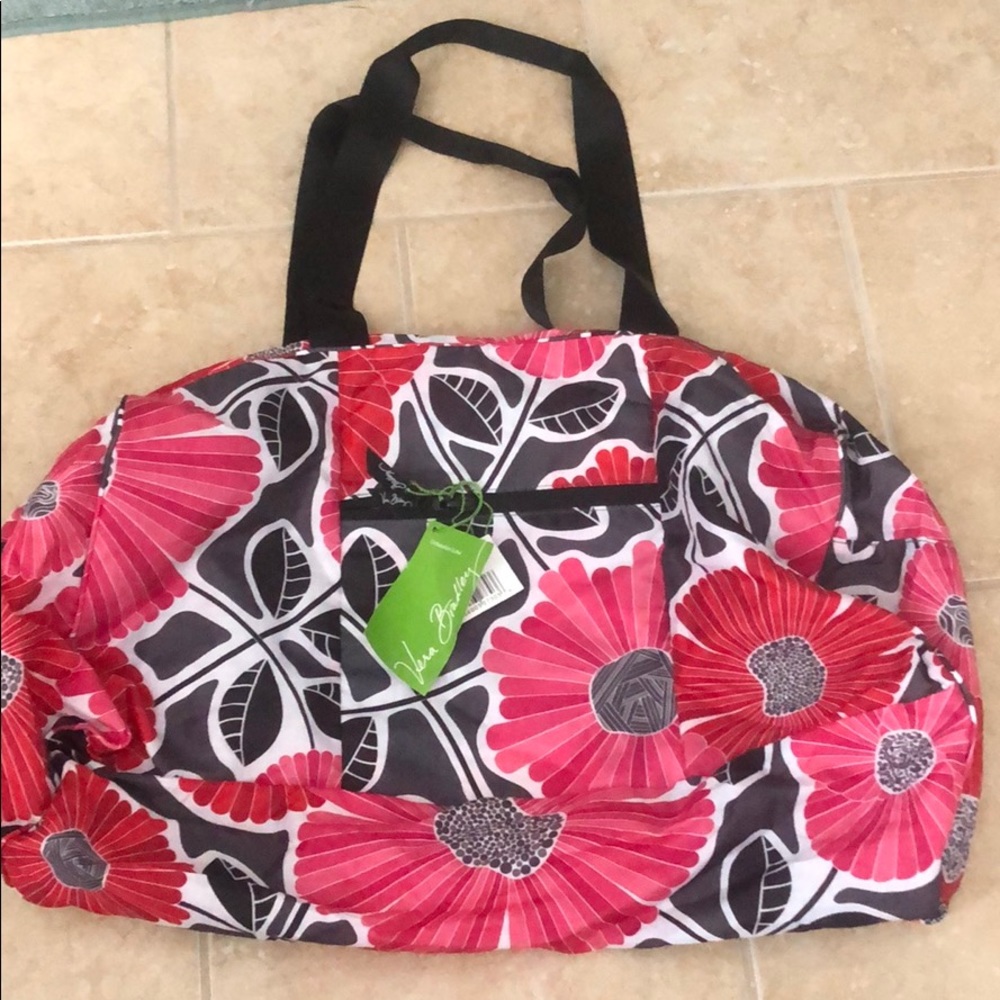 Vera Bradley collapsible Duffel bag cherry blossom